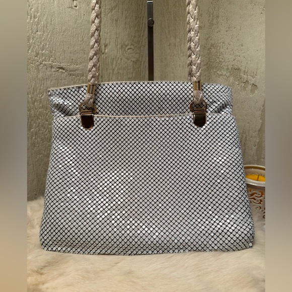 Y&S Vintage White Chain mail bag - Picture 2 of 15